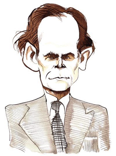 Humphrey Searle (caricature) by Neale Osborne